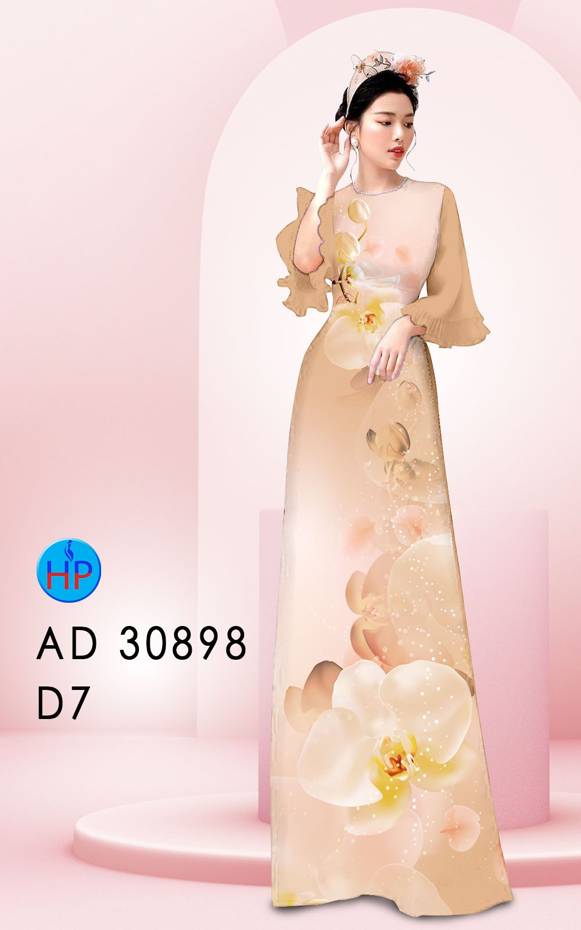 Vải Áo Dài Hoa Lan AD 30898 49